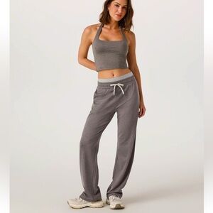 Vuori XS Halo Warm Up Straight Leg Pants in Chia Heather